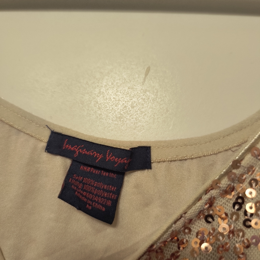 Sequin tank top size M